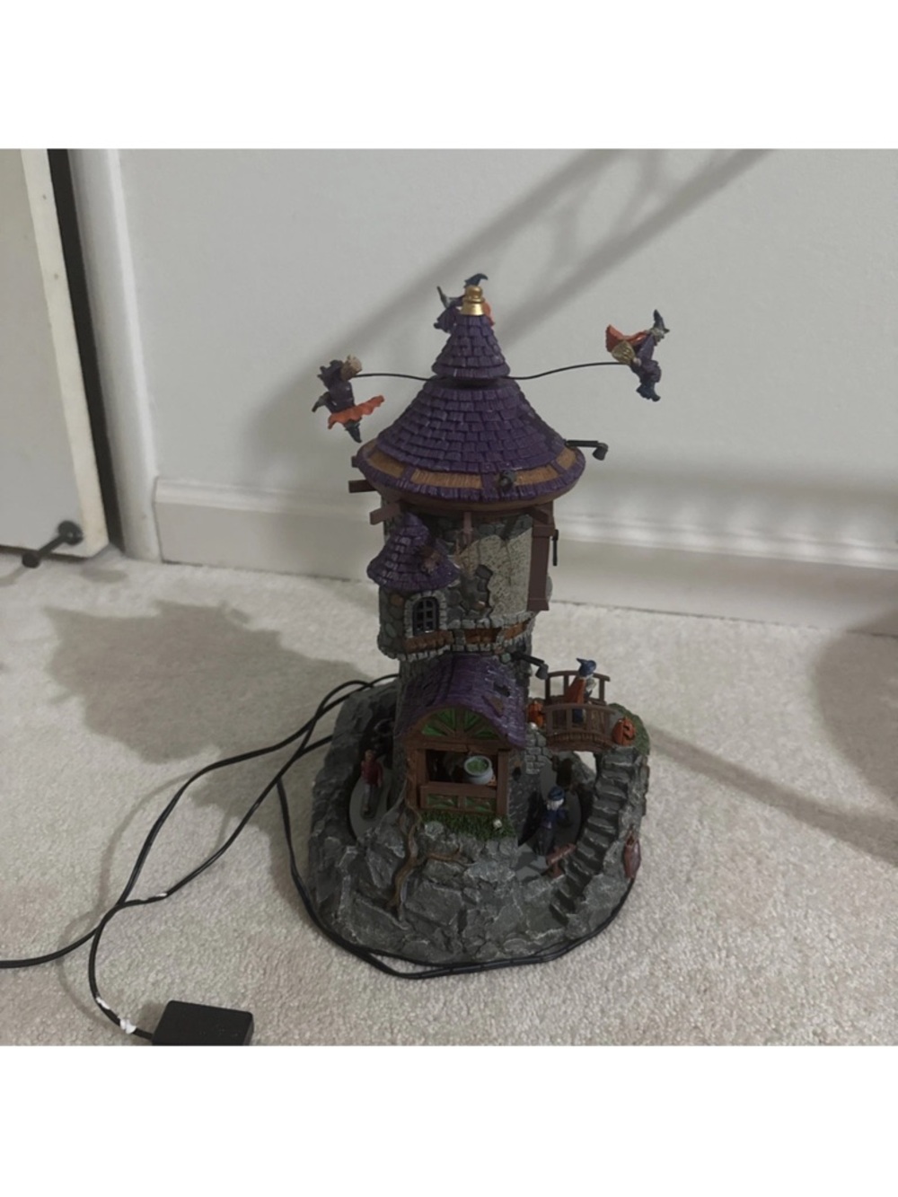 NEW LEMAX Witch Clock Tower Village (Lights up, moves, and makes noise) - Picture 5 of 9